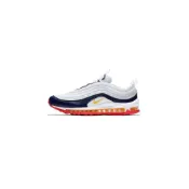 (店+)【NIKE 耐吉】921733-015 Nike Air Max 97 舒適 織物皮革 低幫跑步鞋 女款 白藍
