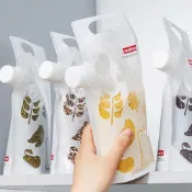 (店+)【Imakara】手提可立式五穀雜糧密封袋(附出料嘴)-500ml-15入