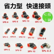 【松駿小舖】含稅 省力型快拆快速接頭 SPE三通 SPU直 SPV三通 SPL SPG SPY PU風管 台灣製造