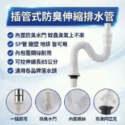 大王衛浴 【防臭水門設計】插管式伸縮面盆排水管 S管P管 地排壁排 一插即可 通用落水頭直管 面盆排水管 臉盆面盆 P彎