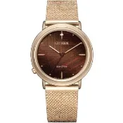 【CITIZEN 星辰】L系列Ambiluna解構自然之美仿生學腕錶34mm(廣告款 三款可選 EM1003-48X/EM1005-42L)