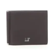 【DOKODEMO】【二手】登喜路（Dunhill）對折錢包，帶Logo，ブラウン皮革，男士款，二手