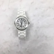 【ORIENT 東方錶】官方授權T2 白陶瓷時尚石英女錶-錶徑34mm(HS9SC21S)