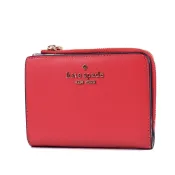 【HOTAI購】【KATE SPADE】Madison L型拉鍊袋防刮釦式短夾-紅色