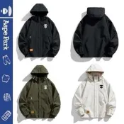 【公司貨 免運】2026新款 Aape Park 連帽夾克  休 閒外套 春秋季外套 運動情侶裝 寬鬆上衣 男士潮牌