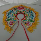 【明祥】平繡雙層披肩-白 觀世音菩薩  觀音佛祖 披肩 神帽 神明披肩 神明衣 廠47