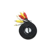 (店+)1.5米 AV 蓮花頭 音源線 純銅鍍金 三色頭 3RCA 三色線 1.5M 高保真 紅白黃線 AV線 電視線 喇叭線