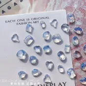Rainbow Nail K9美甲異形尖底鑽 混合18顆入 冰透裸蛋白 美甲大鑽