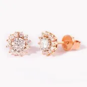 【禾美珠寶】0.30ct VS2 天然鑽石耳環SN083