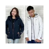 (店+)【TOMMY HILFIGER】厚刷毛 防潑水 防風外套 衝鋒外套 連帽外套