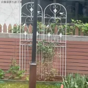 爬藤架 支撐架 撐花支架 鐵線蓮爬藤架攀爬架 月季花架爬藤架 鐵藝室外網格紫藤風車茉莉薔薇花花園植物攀爬欄柵