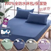 (店+)3M防水透氣床包式保潔墊 單人/雙人/加大/特大 枕頭保潔墊 馬卡龍 素色床包 貝淇小舖