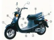 【太一摩托車精品店】 VINO 90 原廠車殼 H殼 前土除 邊條 側殼 後扶手 工資另計 歡迎詢價