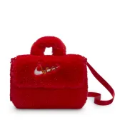 【NIKE 耐吉】斜背包 小廢包 毛料 中大童 男 女 Y NK FX FUR CROSSBODY-CNY 2025 紅 新年款(HV6119657)