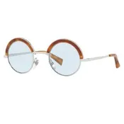 【PChome 24h購物】【alain mikli × Oliver Peoples 聯名款】法式捌零復古空間藝術眉框太陽眼鏡(淺棕)AL4003N-008 R99N
