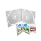 【臺灣製造】雙片裝10mm 摔不破PP霧透 CD盒/DVD盒/光碟盒/CD殼/有膜 -12公分光碟片適用(30個)