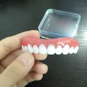 仿真裝飾美觀假牙貼片 遮蓋矽膠仿真牙齒牙套臨時修復缺牙牙縫牙洞美白牙貼牙PIAN13