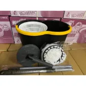 (店+)【舞水痕】舞水痕黑金剛旋轉拖把組(手壓式) 旋轉拖把 拖地神器台灣製 