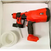 (店+)智玉科技有限公司/鋰電噴漆槍 JJ牧田款 21V18V JJ有刷噴漆槍 21V紅 單主機無電池 /有刷噴漆槍/無線分體式噴塗機/電動油漆木工噴漆槍