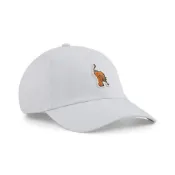 PUMA 帽子 流行系列 淺灰 豹 刺繡 老帽 棒球帽 02460508