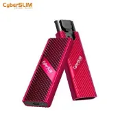 CyberSLIM M2T M.2 NVME SSD硬碟外接盒Type-c 紅色