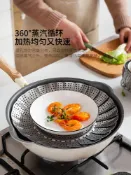協貿國際日用品生活12館 摩登主婦430不銹鋼伸縮蒸籠蒸鍋篦子家用多功能蒸格神器蒸盤蒸架