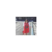 (店+)韓版學生寬鬆中長款短袖t卹假兩件籃球衣棒球服女裝原宿bf風夏季