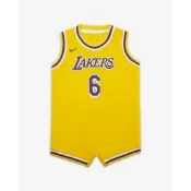 NBA 正版  Nike  包屁衣 洛杉磯 湖人隊 6號 LBJ LeBron James 詹姆士  Infants