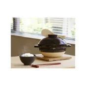 (店+)【長谷園伊賀燒】日本長谷園 伊賀燒土鍋 遠紅外線節能炊飯 二重蓋壓力感 粒粒分明 蓄熱保溫 職人手工陶鍋 露營/居家必備