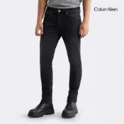 【Calvin Klein】 CK 仿舊 Body 緊身牛仔褲_藍色