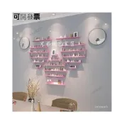 (店+)酒架 葡萄酒架 紅酒收納 輕奢美甲展示架指甲油化妝品甲油膠置物架美甲壁美甲置物架