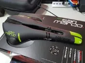 全新San Marco Mantra Carbon FX 碳弓坐墊 (黑/綠色)