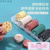 🌸桃園出貨🌸塑料籌碼幣棊牌室專用卡片德州撲克麻將打牌積分卡籌碼奬勵幣套裝