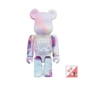 (店+)【BE@RBRICK】（現貨）BE@RBRICK B@BY 庫柏力克熊 紫色大理石 千秋Ver. 100％ & 400％