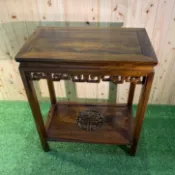 現貨新品 雞翅木長花架 長桌 原木花架 復古家具 電話桌 床邊櫃 角落桌 邊桌 花架 花台架 A3673【晶選仿古傢俱】