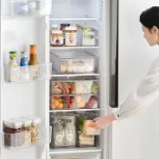 協貿國際日用品生活7館 冰箱收納盒抽屜式廚房冷凍食品雞蛋多層收納盒蔬菜水果專用保鮮盒