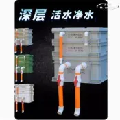 【現貨秒發】魚缸過濾器週轉箱過濾箱滴流過濾盒水循環系統家庭魚池過濾器小型