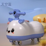 學步平衡車 滑行車 兒童室內外四輪玩具車四輪滑行車溜溜車五輪防側翻1-3歲音樂燈光 防側翻扭扭車 扭扭車 禮物