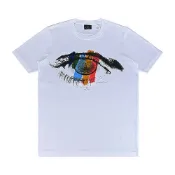 【HOTAI購】【PAUL SMITH】 字母LOGO眼睛噴印多彩造型圓領短袖T恤(男款/白)