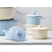 【現貨】SMEG 義大利精品廚具 迷你烤盅 (粉藍/奶油白) 12cm 家樂福義大利精品美學品牌
