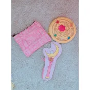 ✨現貨✨🎀朵兒日本代購 美少女戰士 收納袋 扭蛋 月光權杖 變身器 隨身包 小袋子 美戰