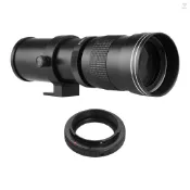 相機 MF 超長焦變焦鏡頭 F/8.3-16 420-800mm T 卡口帶轉接環通用 1/4 螺紋更換適用於佳能 EF