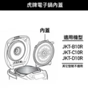 【零件】虎牌TIGER JKT-B10R/JKT-C10R/JKT-D10R六人份電子鍋原廠內蓋 電子鍋上蓋配件