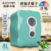 小冰箱 便攜式冷暖兩用電子行動冰箱 無壓縮機 冷藏箱 保溫箱 家用/車用 CLT-08B【ZANWA晶華】