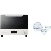 (店+)【Panasonic 國際牌】Panasonic 國際牌 Bistro 烤吐司機 附Iwaki耐熱玻璃保鮮盒4件組 套裝組合 NT-D700