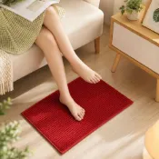 (店+)【Easygoo 輕鬆】短毛雪尼爾地墊40X60CM｜吸水地墊 防滑地墊 浴廁地墊【輕鬆購五金百貨】