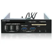 【紐頓e世界】Digifusion 伽利略 5.25吋多介面整合器 (ATM讀卡機 / USB 2.0 + 3.0 HUB / AUDIO) RHU03B
