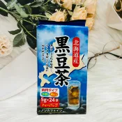 日韓小潼 日本 黑豆焙煎 北海道產 黑豆茶 5g*24袋入 零咖啡因 冷泡熱泡都可以 日本黑豆茶｜全店$299 全家取貨免運｜滿額折500｜APP下單最高賺19%點數⚡