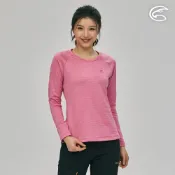 ADISI 女圓領透氣快乾保暖中層衣AL2221069 (S-XL) 野牡丹花｜磨毛 刷毛 彈性 排汗速乾