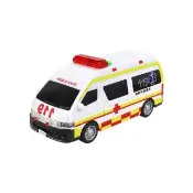 【KIDMATE】台灣好車隊-迷你格紋救護車(台灣玩具車 仿真 磨輪車 聲光玩具 中文語音)